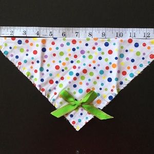 Rainbow Polka dot Dog Bandannas